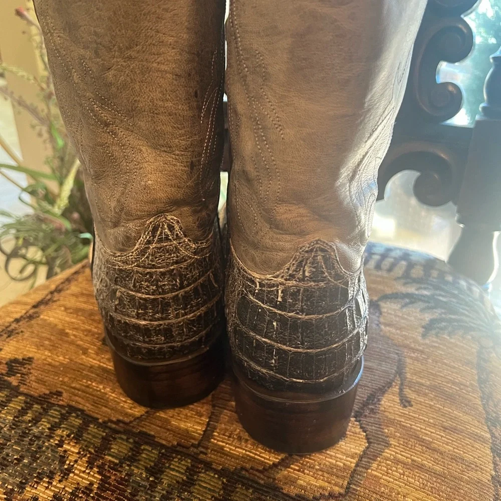 Jack Black  Men's Brown Horn Back Caiman Western Boots NWT - Picture 4 of 7